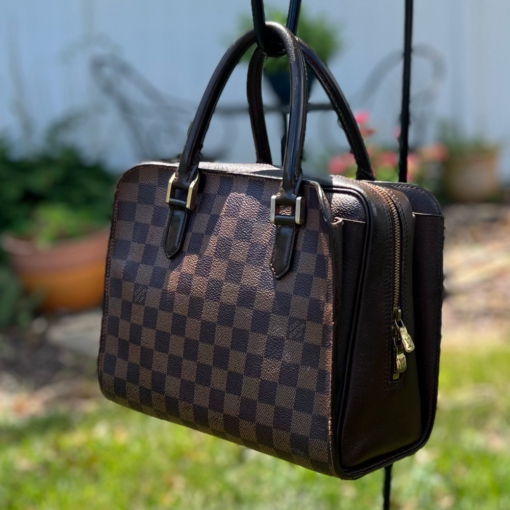 - LOUIS VUITTON Triana Satchel Damier Ebene